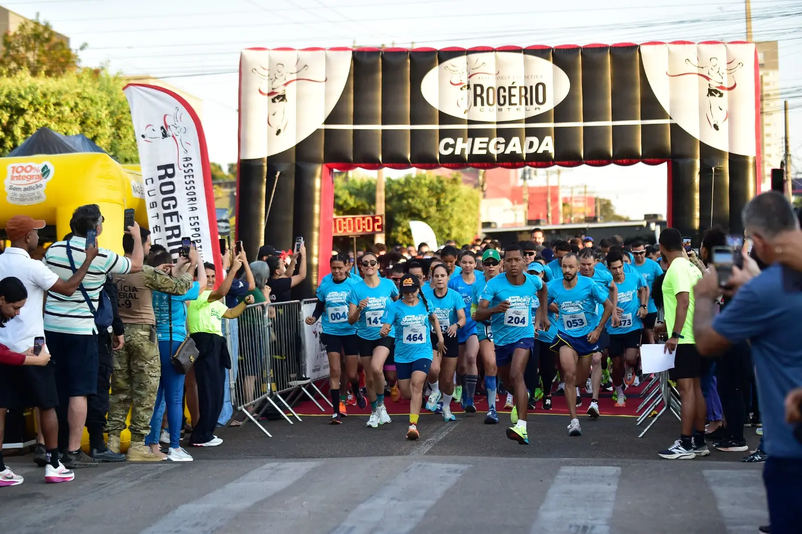 1ª Corrida da Justiça em Rondonópolis arrecada duas toneladas de alimentos para a Casa do Bom Samaritano