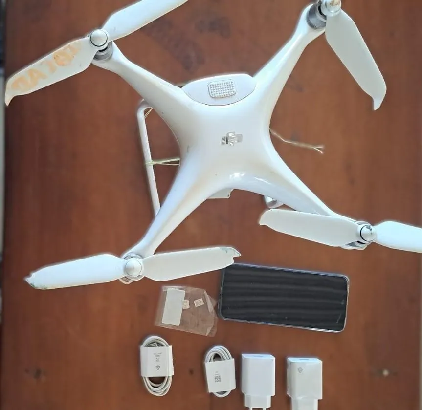 Drone é apreendido ao tentar entregar celulares na penitenciária de Rondonópolis